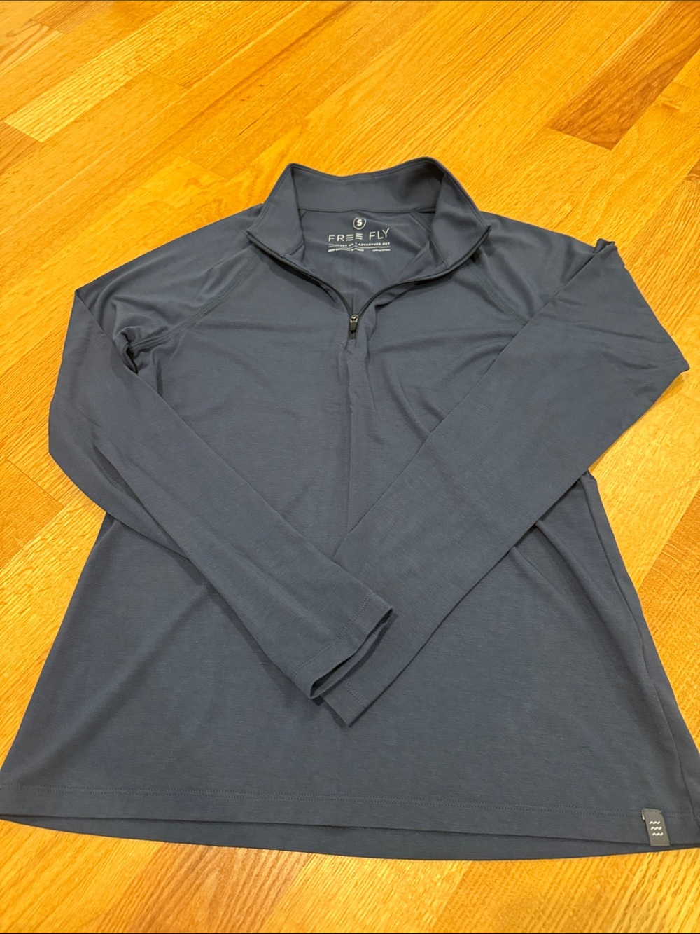 Free Fly Apparel Women's Navy Half-Zip Pullover